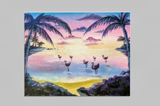 Paint Nite: Flamingo Lagoon